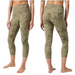 Lululemon Align Olive Tie-Dye Capri Leggings